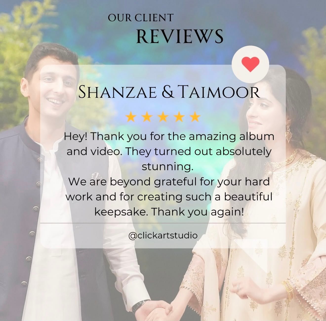 — SHANZAE & TAIMOOR