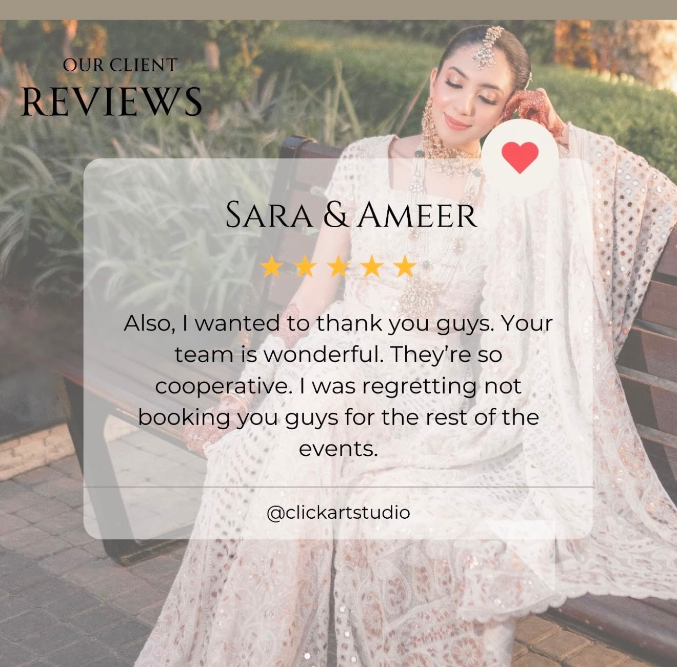 — SARA & AMEER